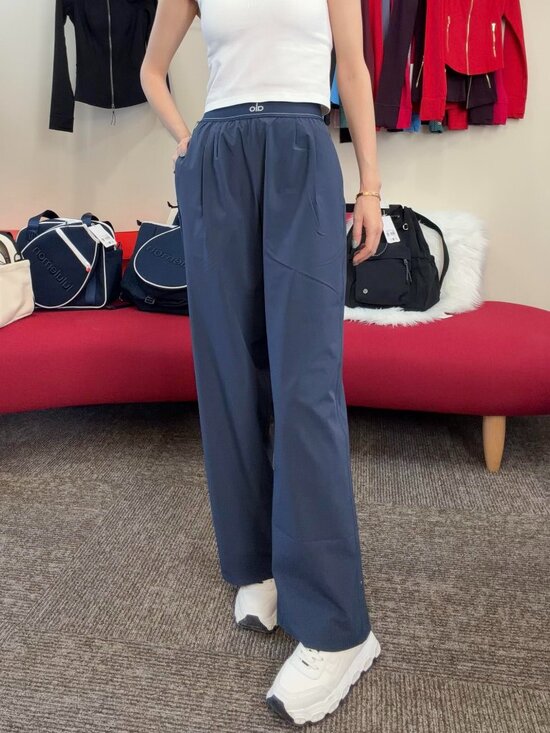 ALO Yoga Pants - 🌌ALO Yoga New Navy Relaxed Women's Suit Up Trouser✨Regular 30" Inseam